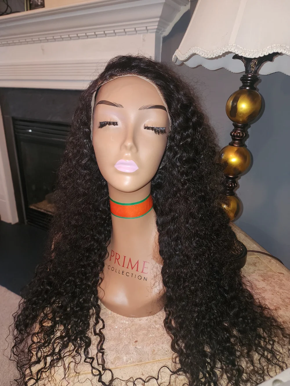 Natural Black Curly Human Hair Wig - Deep Wave Texture